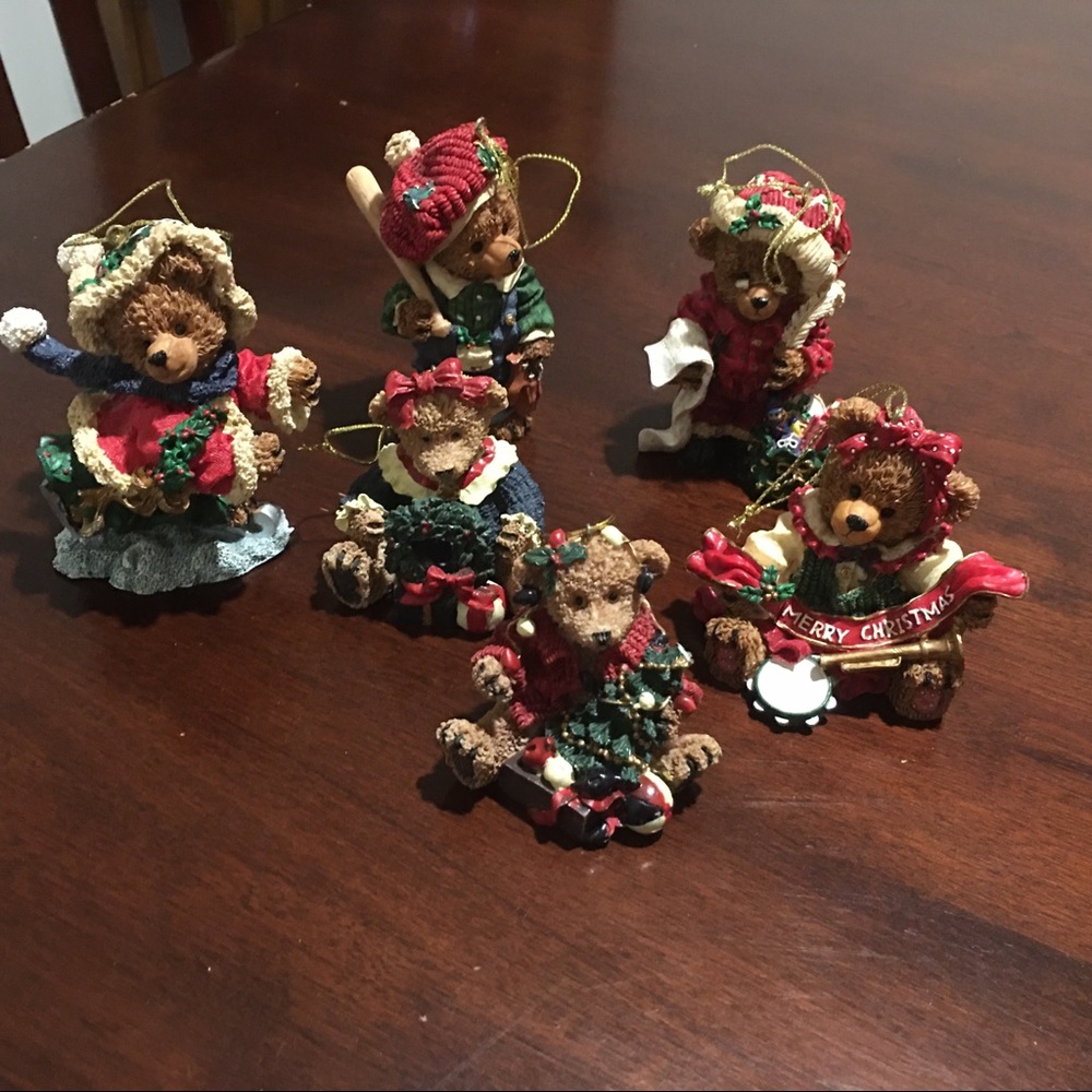 Vintage Teddy Bear Christmas ornaments
